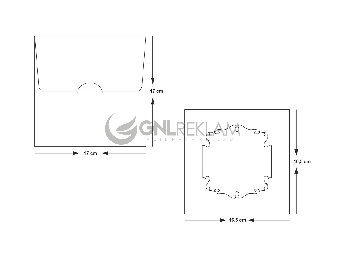 GNL DAVETİYE GDİ-10512 1 Paket (100 Adettir)