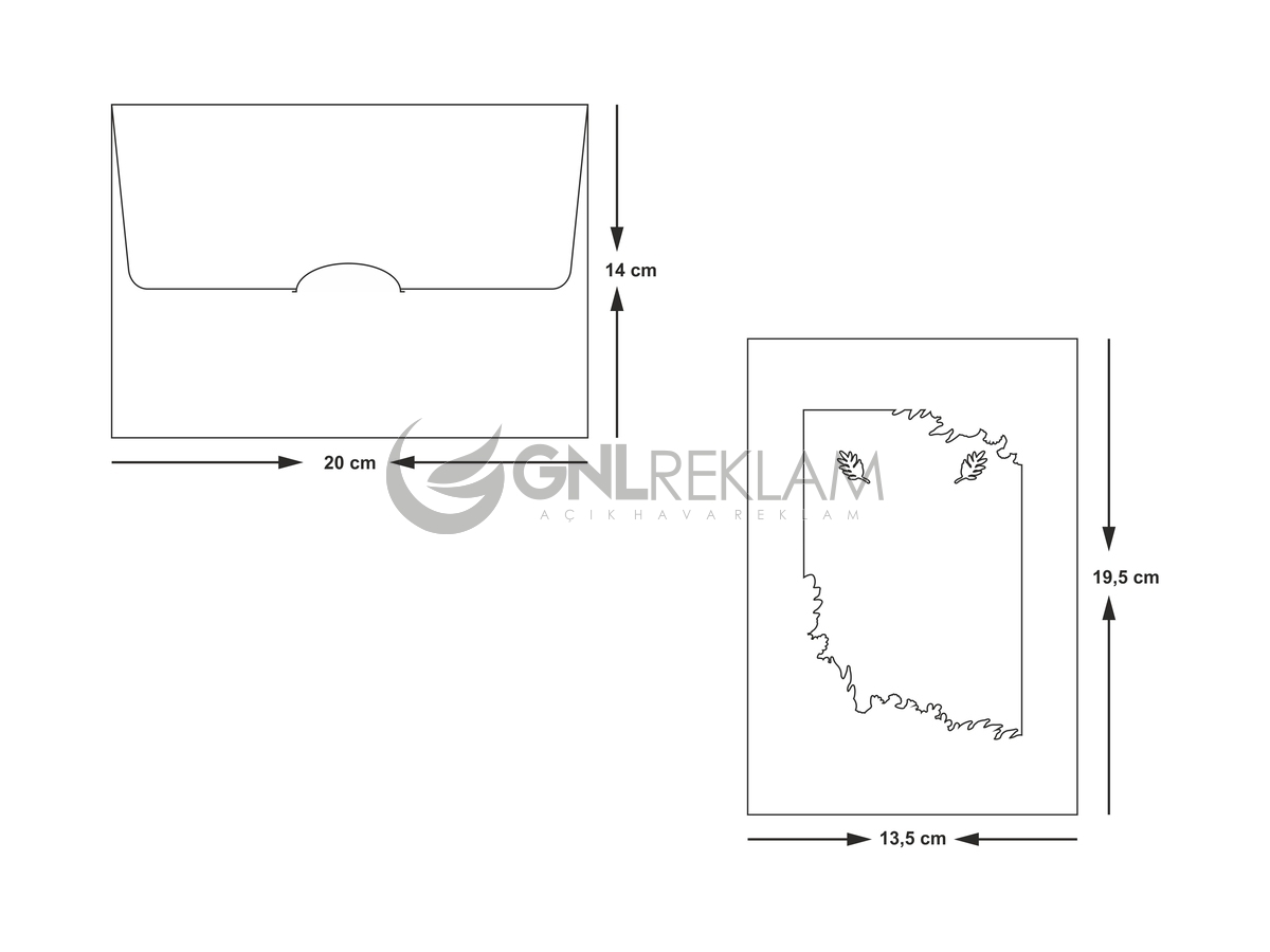 GNL DAVETİYE GDİ-10514 1 Paket (100 Adettir)