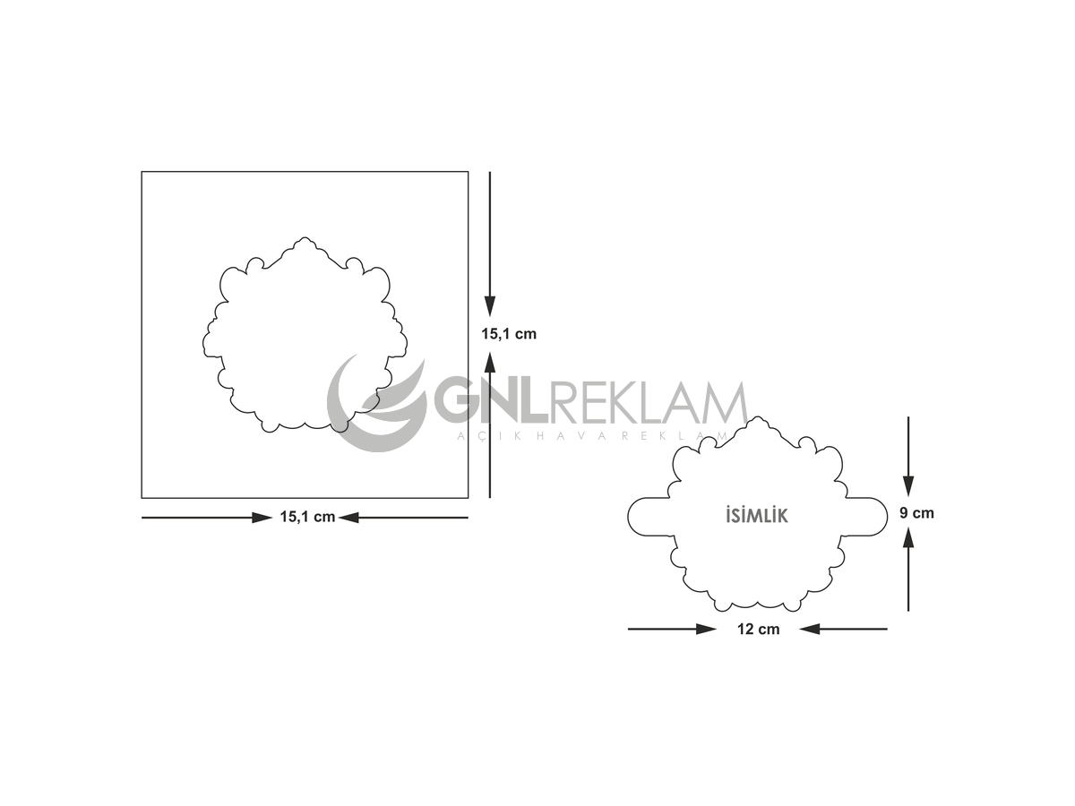 GNL DAVETİYE GDİ-10515 1 Paket (100 Adettir)