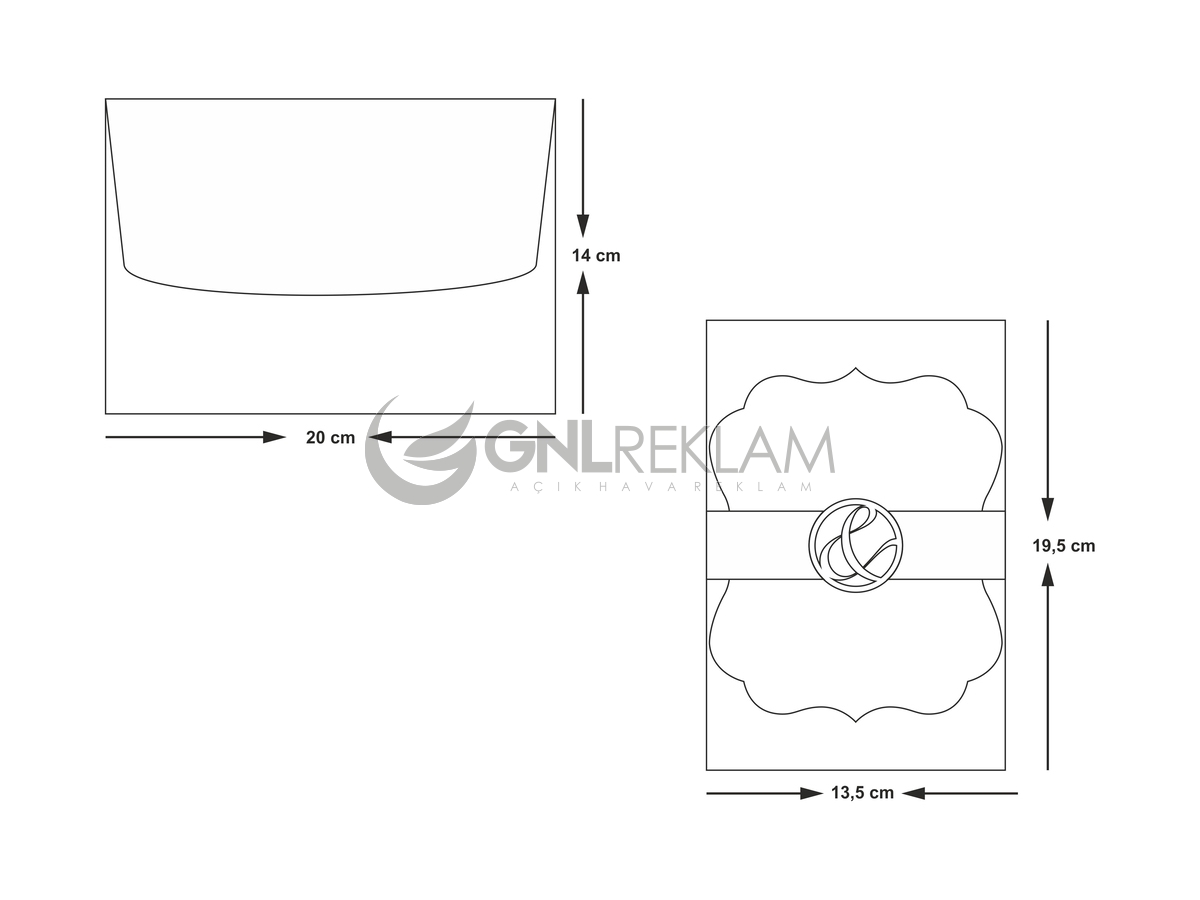 GNL DAVETİYE GDİ-10516 1 Paket (100 Adettir)