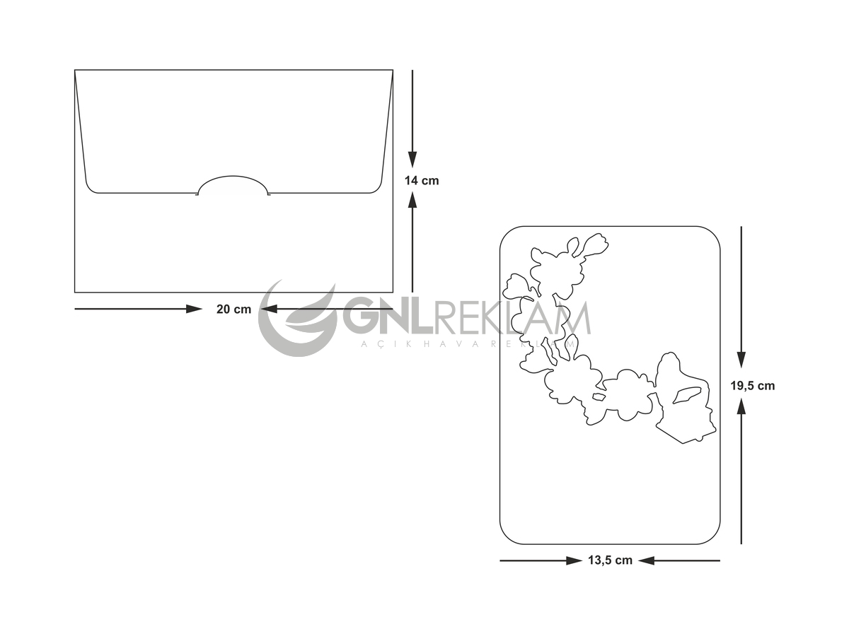 GNL DAVETİYE GDİ-10517 1 Paket (100 Adettir)