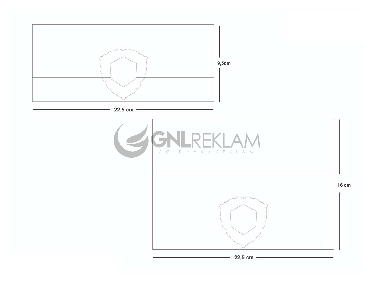 GNL DAVETİYE GDF-7015 1 Paket (100 Adettir)