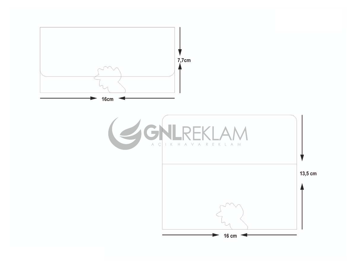 GNL DAVETİYE GDF-7045 1 Paket (100 Adettir)