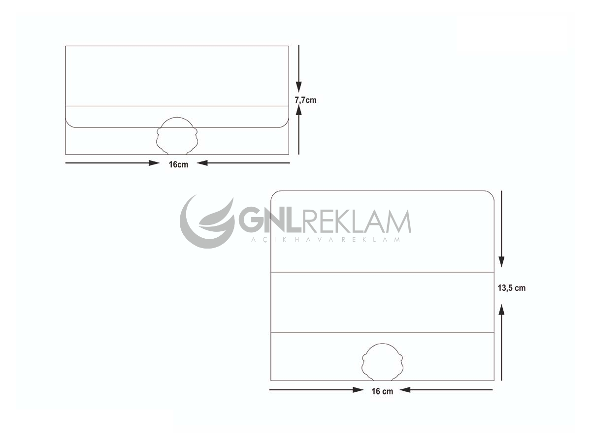 GNL DAVETİYE GDF-7046 1 Paket (100 Adettir)