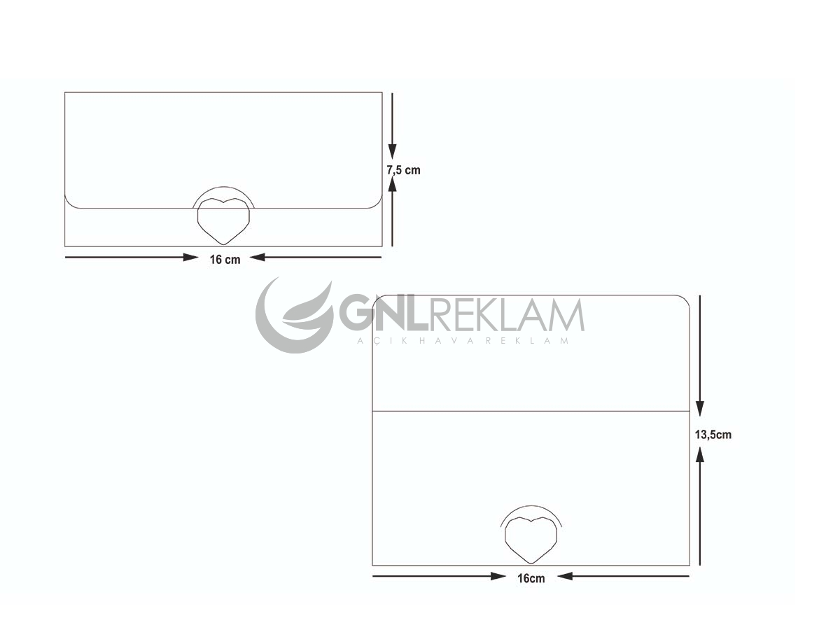 GNL DAVETİYE GDF-7050 1 Paket (100 Adettir)