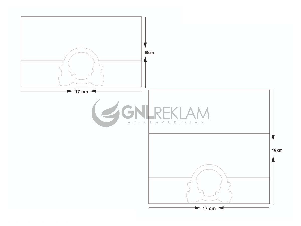 GNL DAVETİYE GDF-7053 1 Paket (100 Adettir)