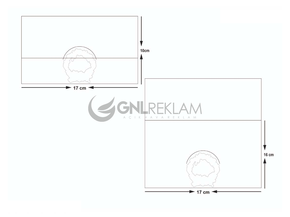 GNL DAVETİYE GDF-7054 1 Paket (100 Adettir)