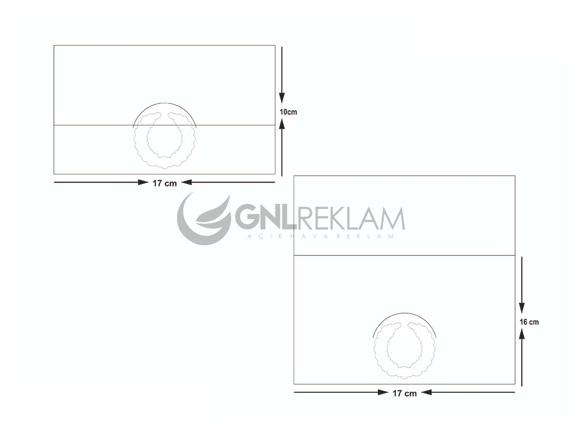 GNL DAVETİYE GDF-7055 1 Paket (100 Adettir)