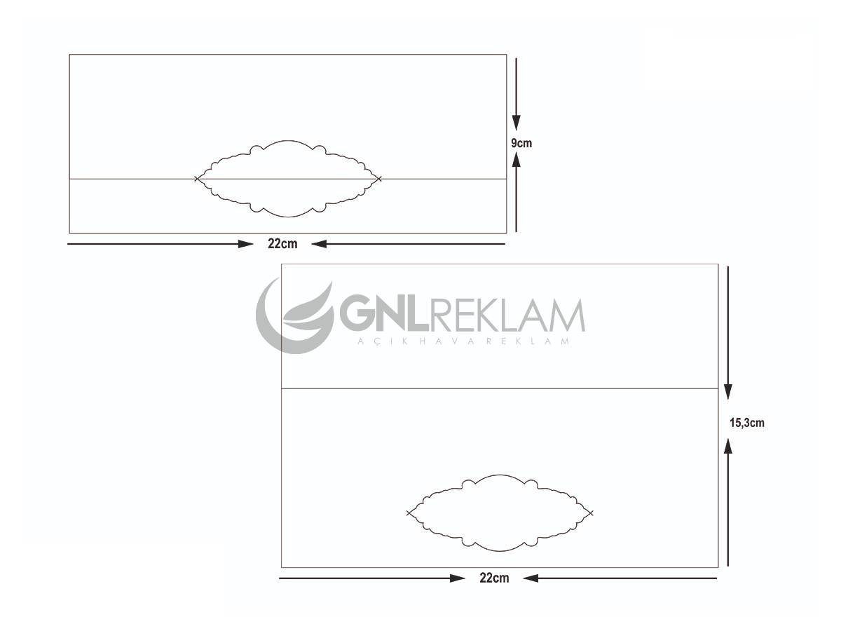 GNL DAVETİYE GDF-7074 1 Paket (100 Adettir)