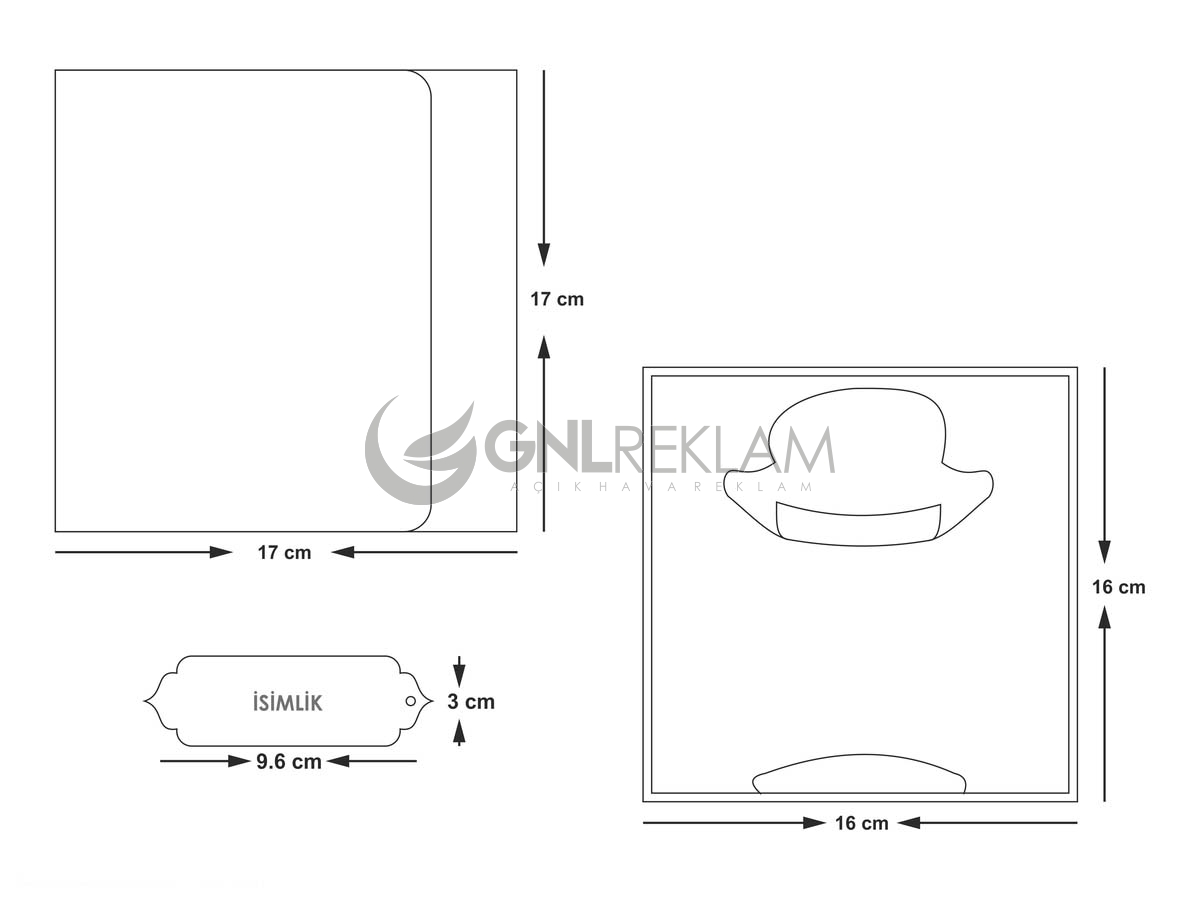 GNL DAVETİYE GDİ-10419 1 Paket (100 Adettir)