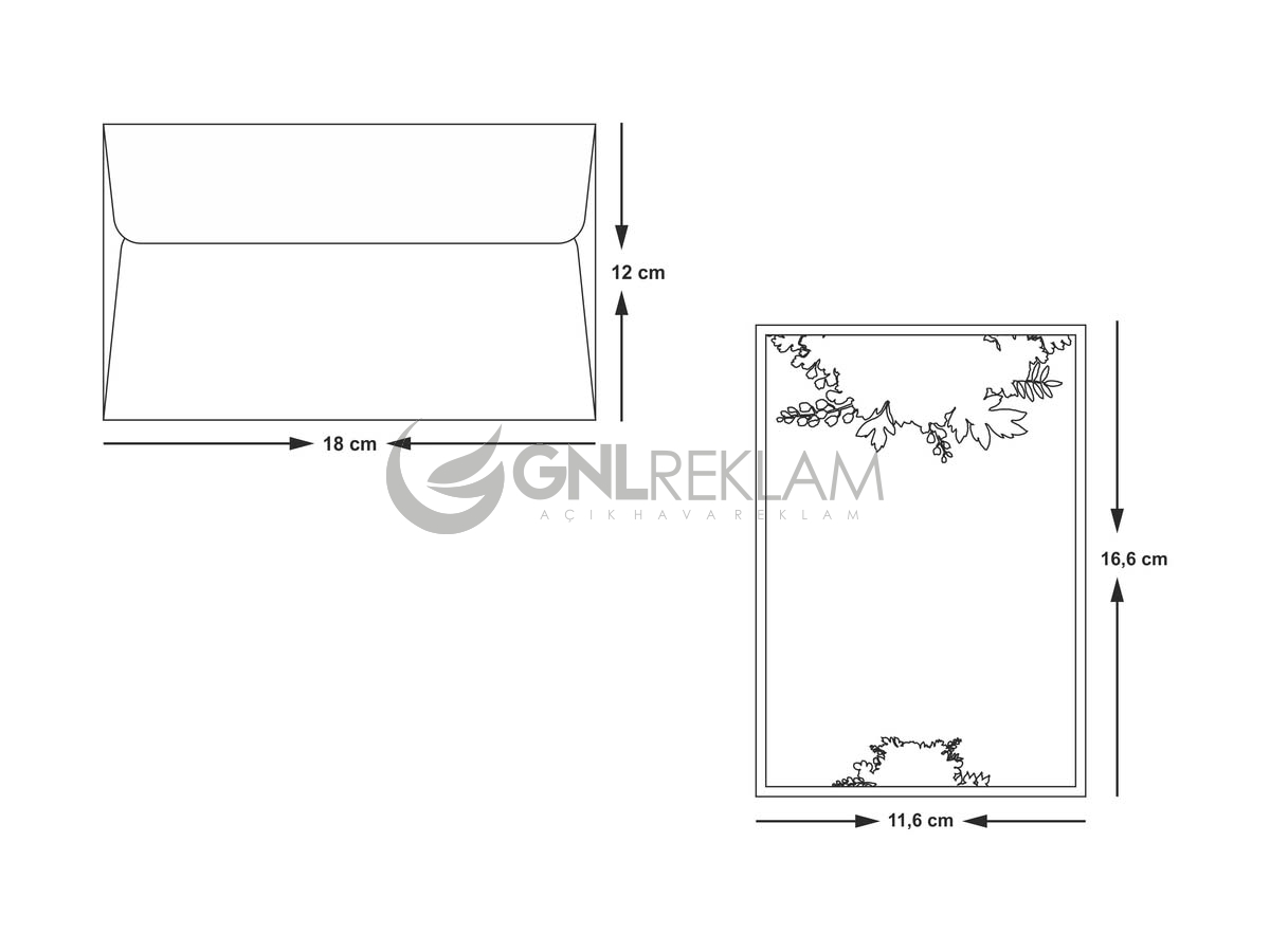 GNL DAVETİYE GDİ-10434 1 Paket (100 Adettir)