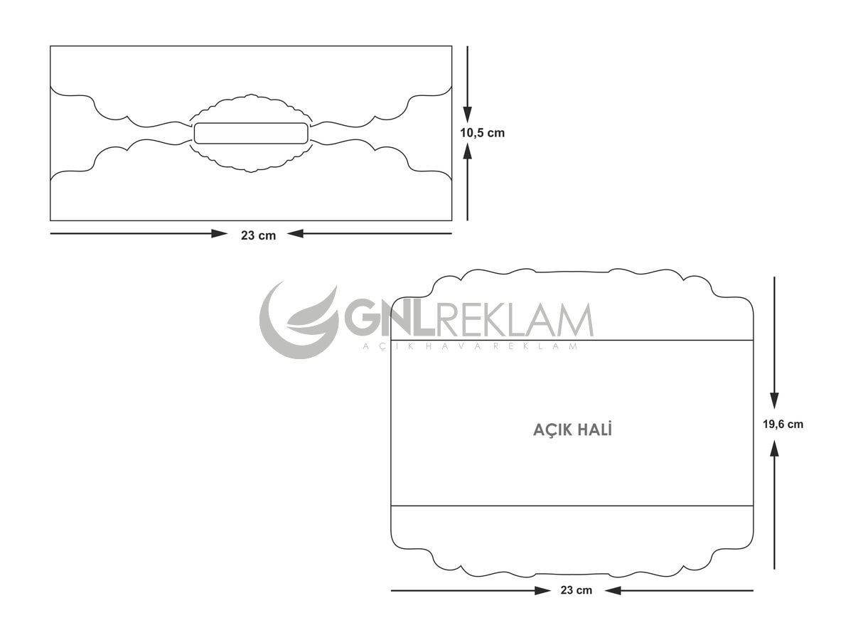 GNL DAVETİYE GDİ-10448 1 Paket (100 Adettir)