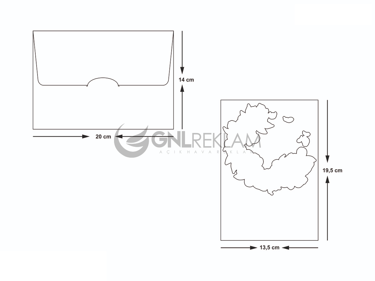 GNL DAVETİYE GDİ-10510 1 Paket (100 Adettir)