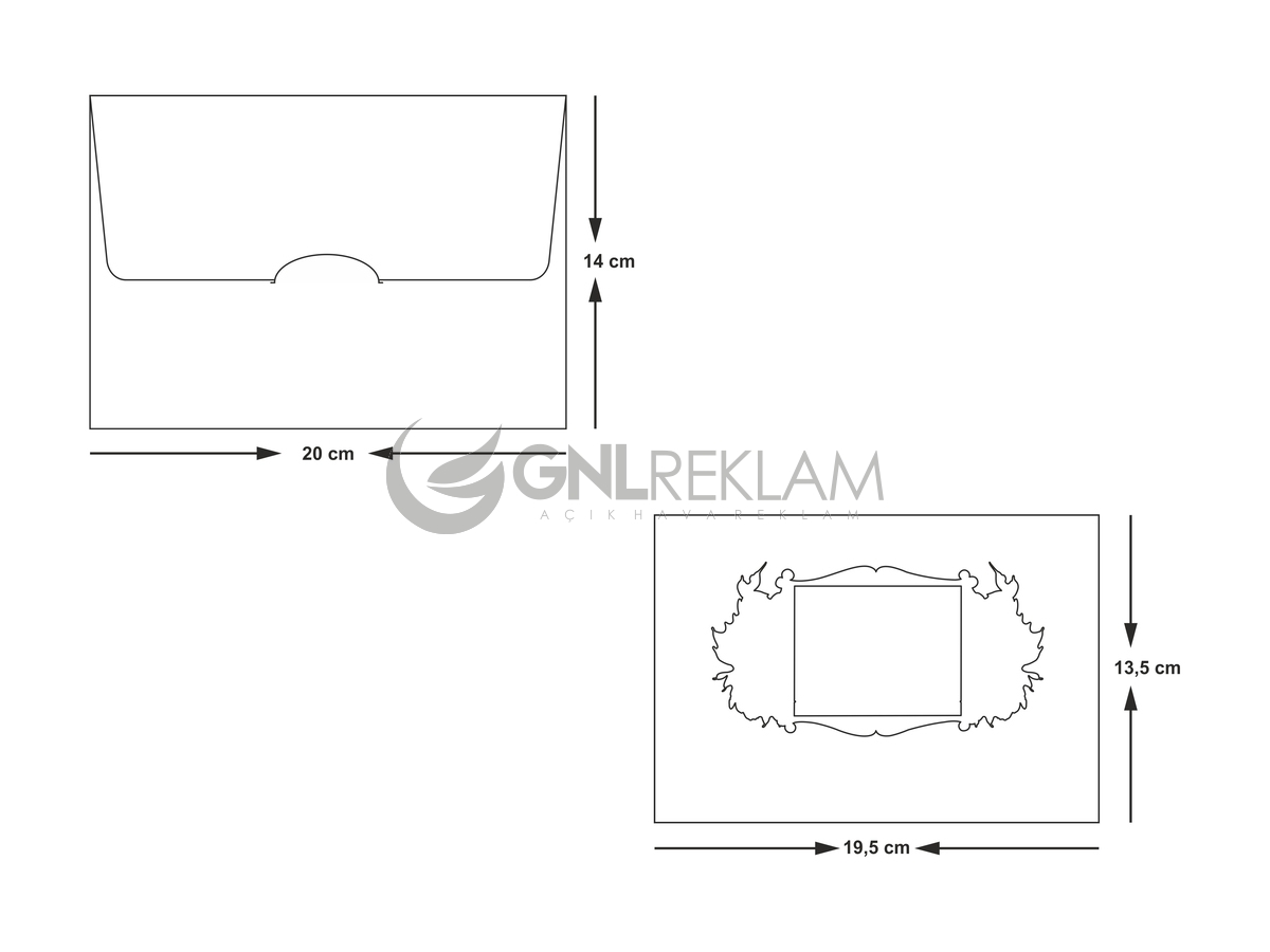 GNL DAVETİYE GDİ-10511 1 Paket (100 Adettir)