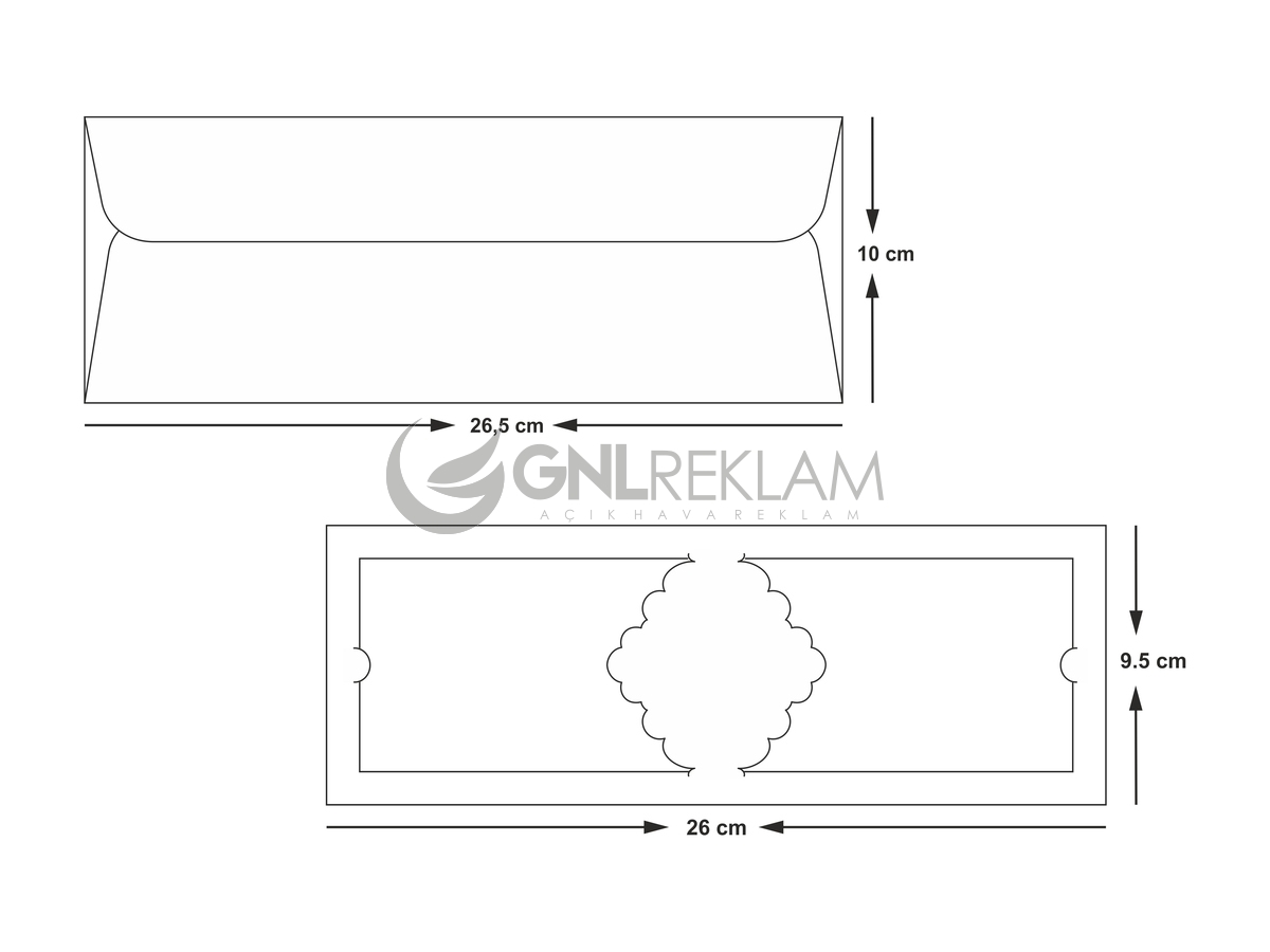 GNL DAVETİYE GDİ-10435 1 Paket (100 Adettir)