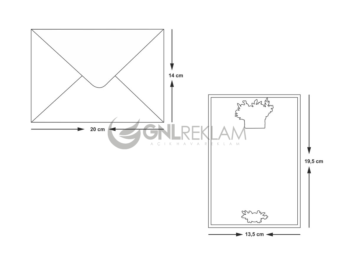 GNL DAVETİYE GDİ-10527 1 Paket (100 Adettir)