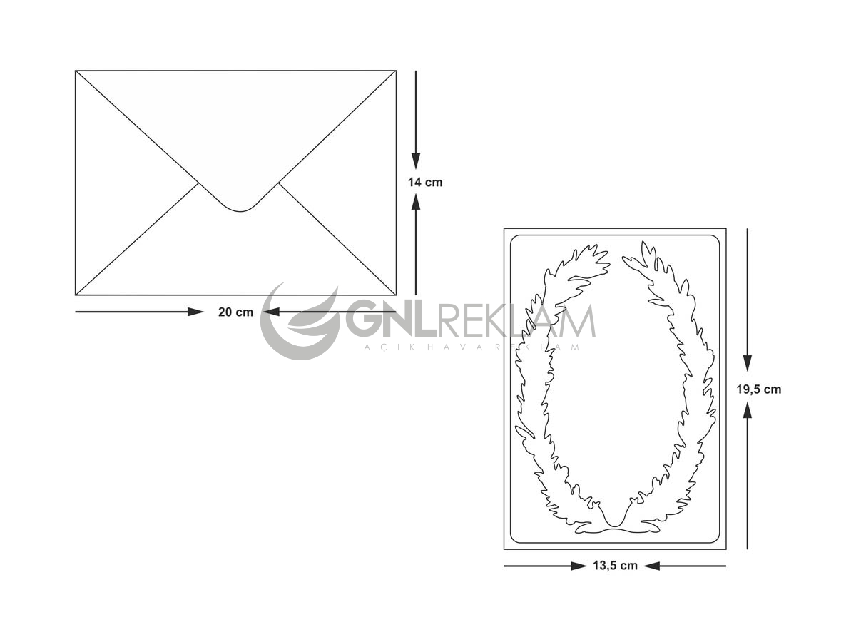 GNL DAVETİYE GDİ-10529 1 Paket (100 Adettir)