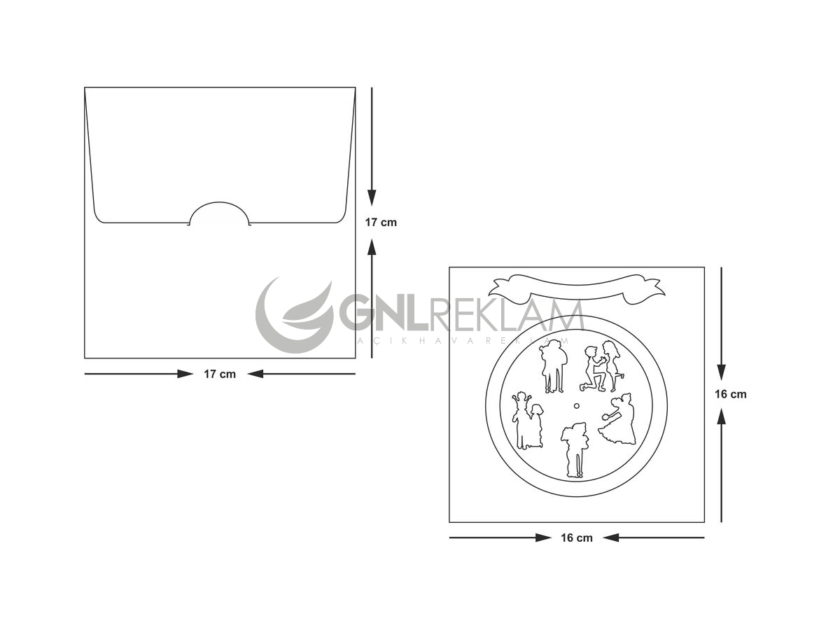 GNL DAVETİYE GDİ-10532 1 Paket (100 Adettir)