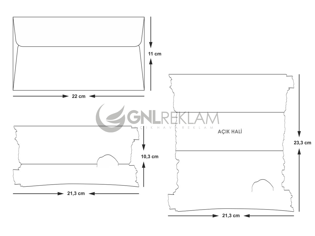 GNL DAVETİYE GDİ-10536 1 Paket (100 Adettir)