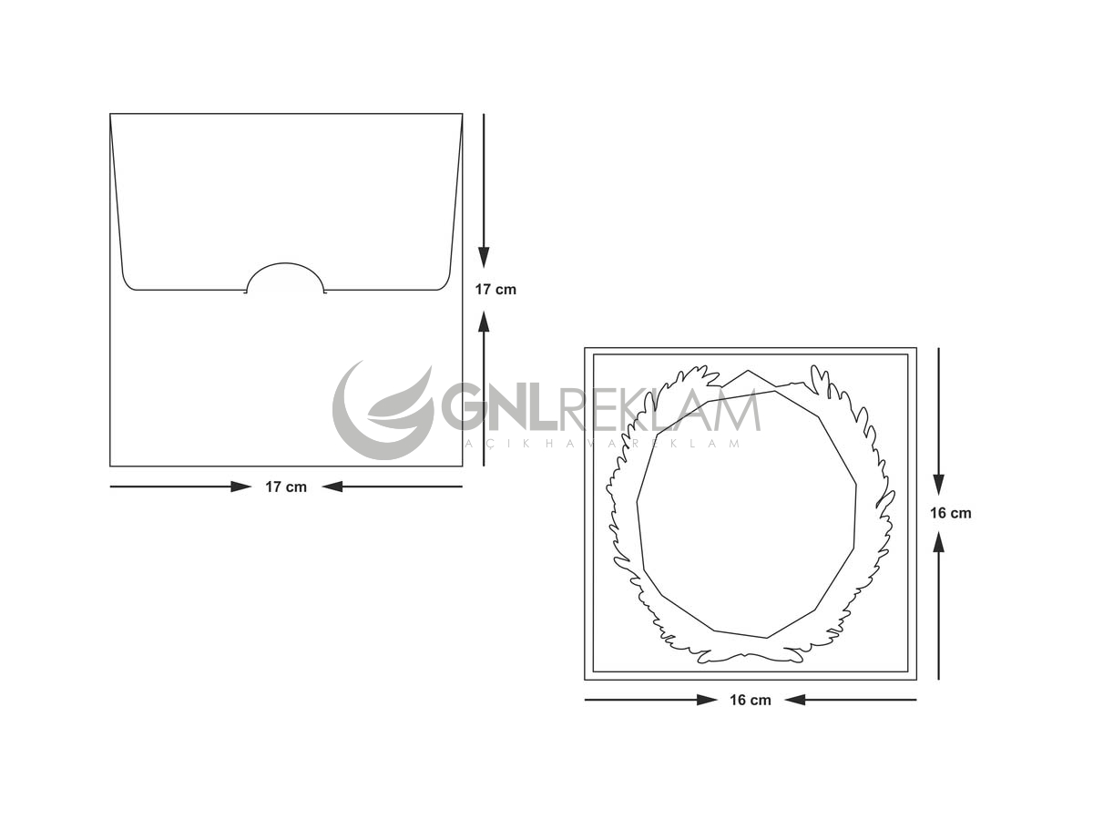 GNL DAVETİYE GDİ-10541 1 Paket (100 Adettir)