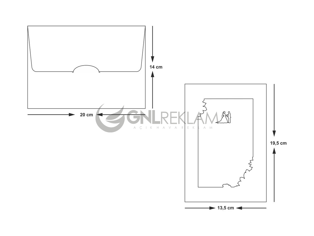 GNL DAVETİYE GDİ-10545 1 Paket (100 Adettir)