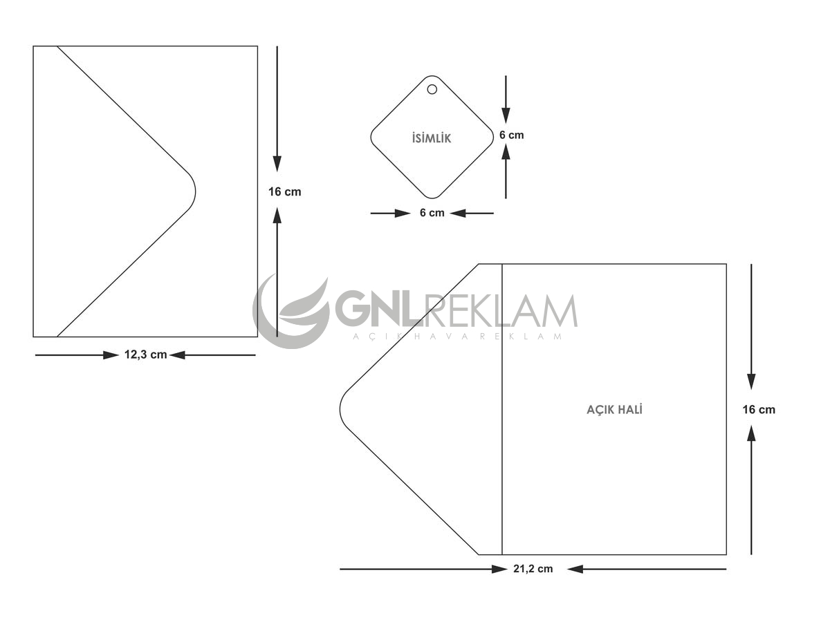 GNL DAVETİYE GDİ-10551 1 Paket (100 Adettir)