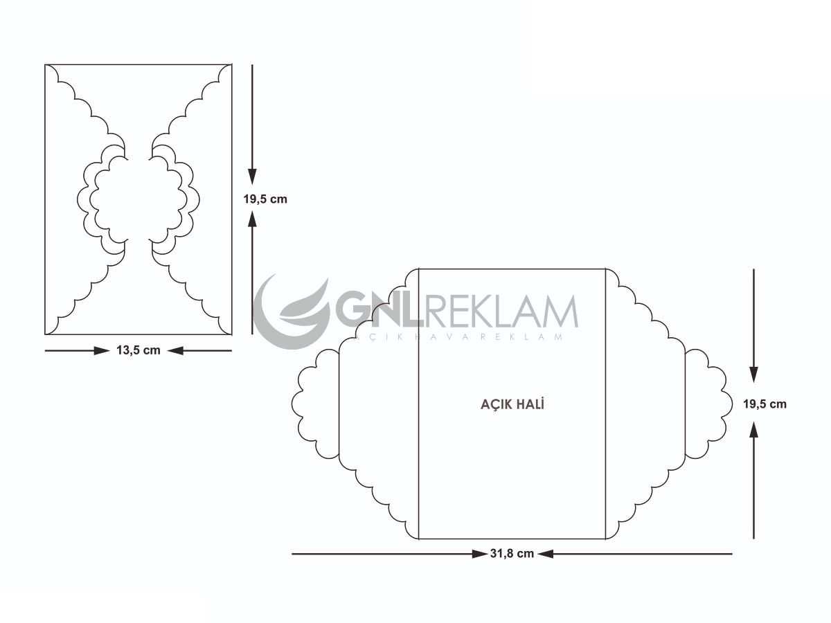 GNL DAVETİYE GDİ-10556 1 Paket (100 Adettir)